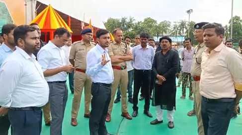 Muzaffarpur Bihar news: kanwariya comes in lakh dm ssp inspection to third monday jalabhishek