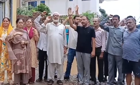 Udhampur, Bharat Nagar, Protest, Road Problem