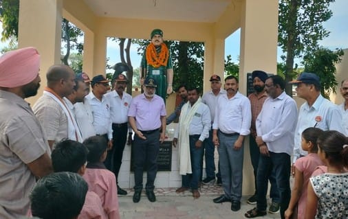 Tribute to martyr Ramesh Chandra on Kargil Vijay Diwas