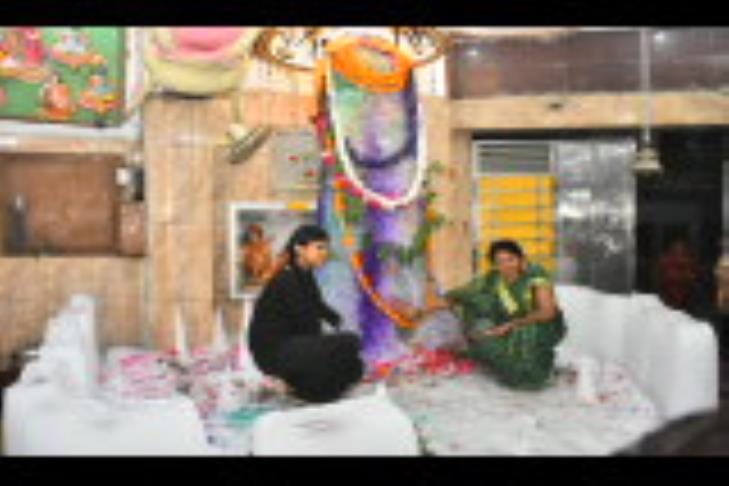 Worship of the six feet tall idol of Baba Barfani