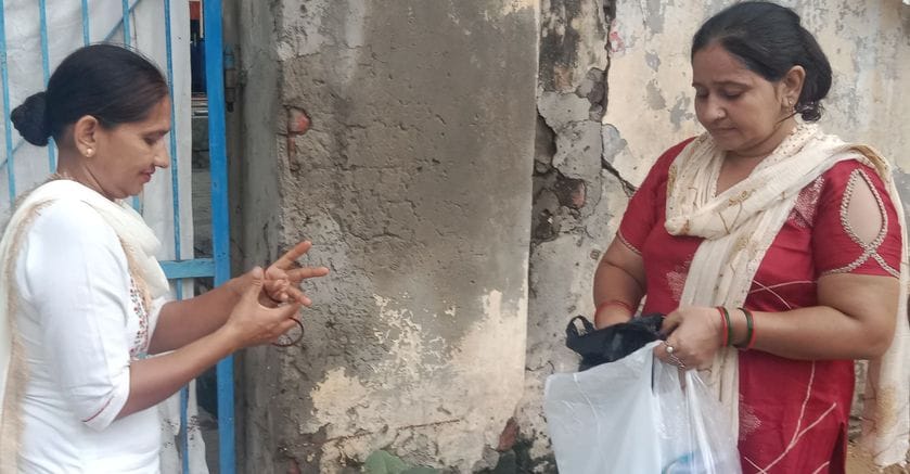 Bangles, rubber bands and nose rings were removed at the examination centers