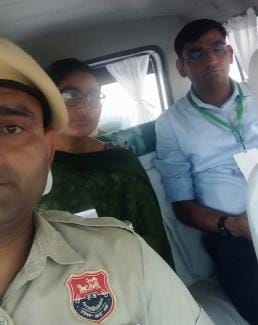 The duty magistrate took the lost candidate to the right examination center, Annu became emotional and expressed her gratitude