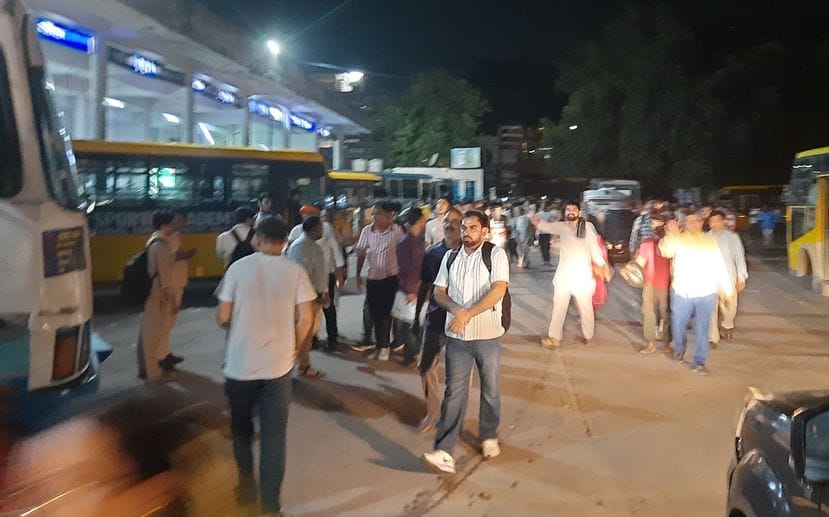 Passengers did not get bus due to CET