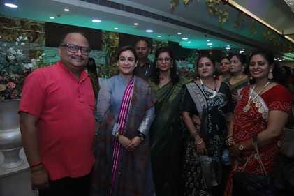 Aparna yadav reached in hariyali teej function