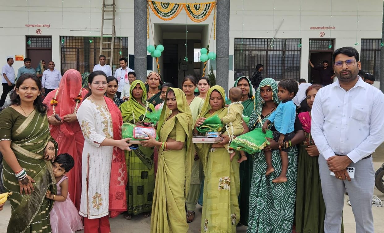 Celebration of greenery in tehsil with Mehndi