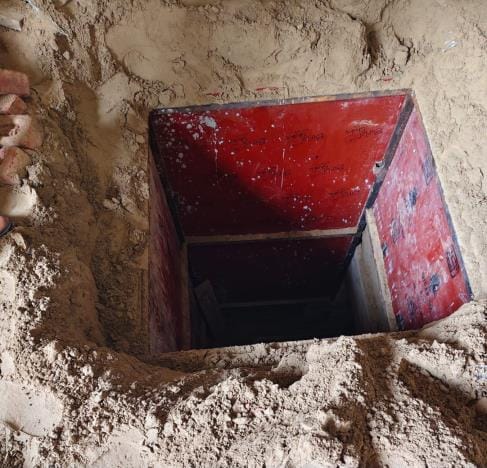 A tunnel was being built to steal oil from the HPCL line in Lohari Ragho