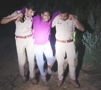 The miscreant got shot in the leg in a police encounter
