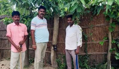 Measurement started to remove encroachment on the pond along the highway