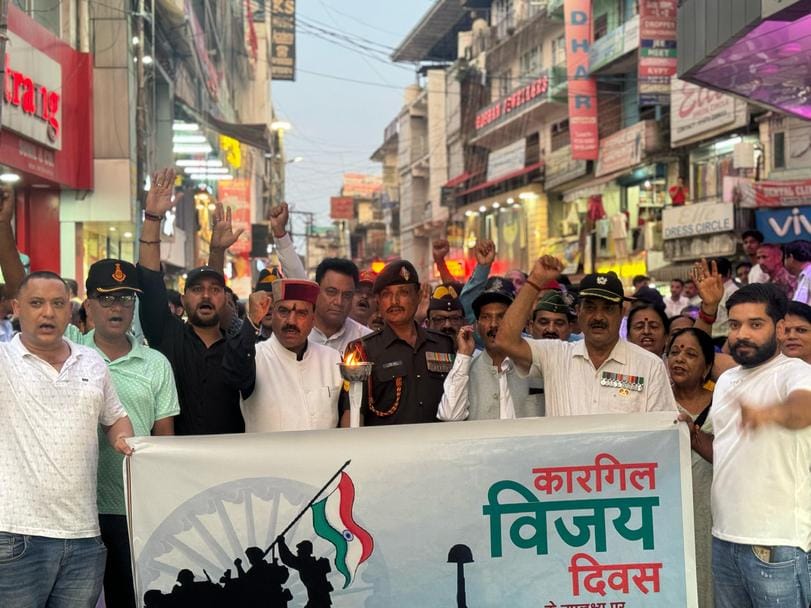 BJP took out Shaurya Mashal Yatra on Kargil Vijay Diwas