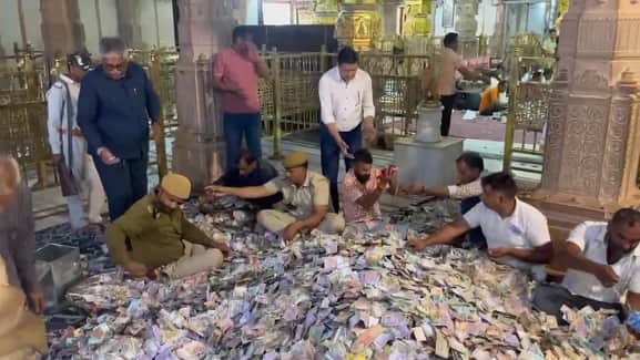 सांवलिया सेठ के भंडार की गणना का तीसरा चरण संपन्न