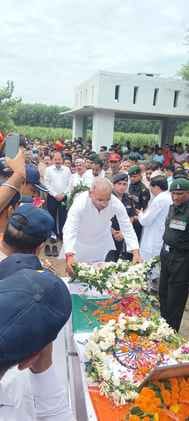 Agniveer Lalit Kumar given final farewell with military honours