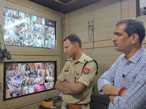 Vrindavan was on alert due to the incident in Haridwar