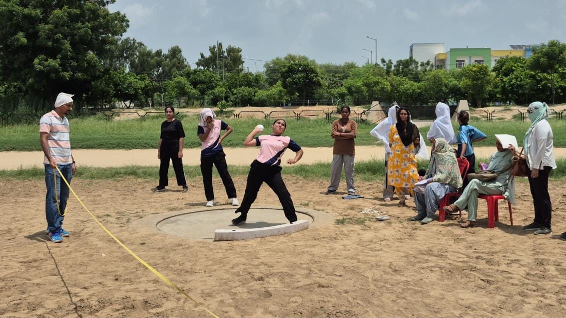 Shah Satnam Ji Girls School shines in block level sports competition on the first day
