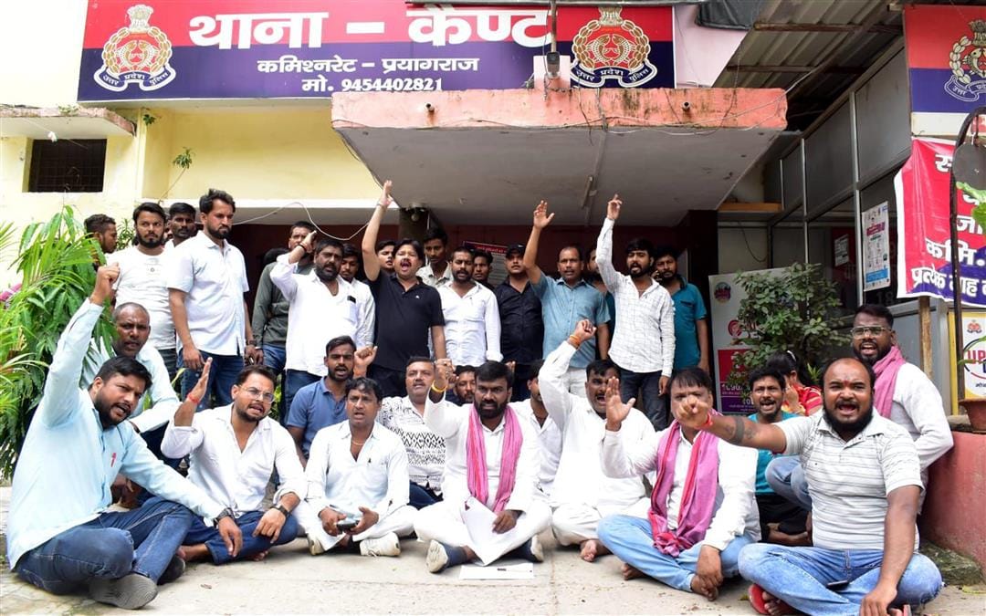 Police station surrounded as case not registered in businessman's death