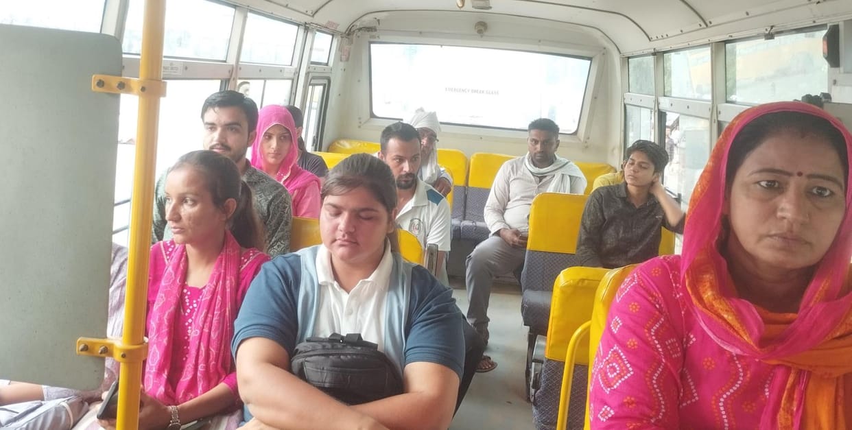The faces of the disabled candidates blossomed after giving the exam in their home district