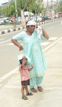 There was light rain in the morning, the day was tormented by humid heat