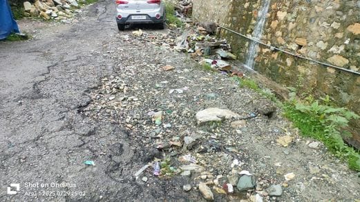 The condition of the road from Tikri-Kainchi to Arsu has become bad