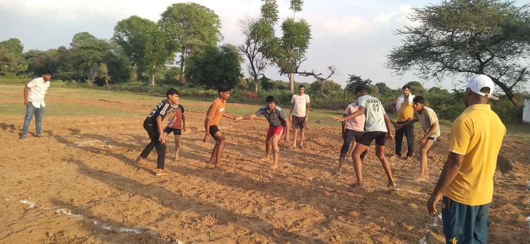 Captain Harish's team came first in smashing volleyball and Captain Aman's team came first in Kabaddi