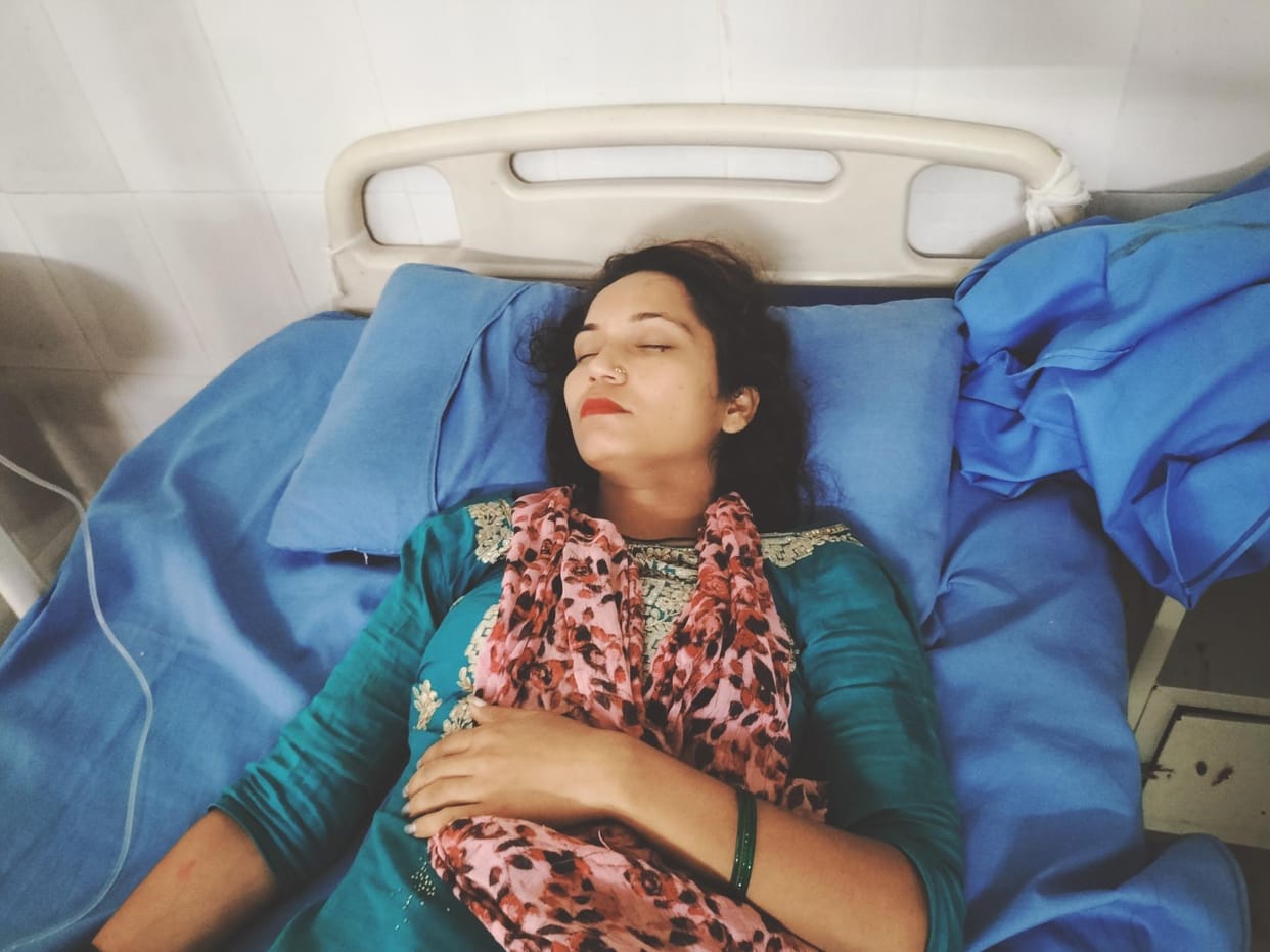 A woman got burnt due to electric shock