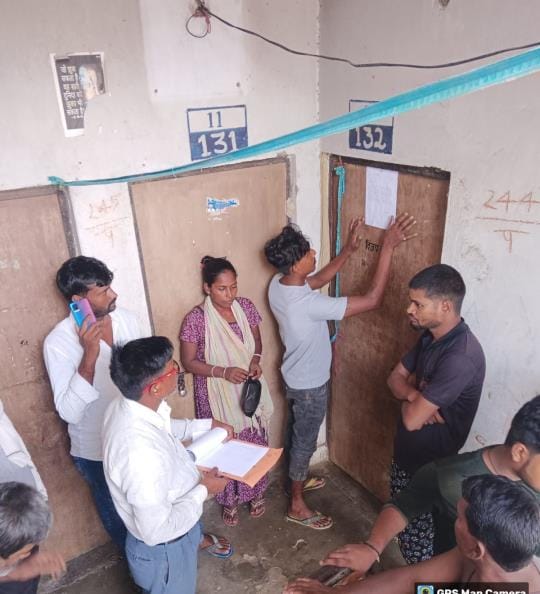 Municipality pasted notice on 336 closed Kanshiram residences