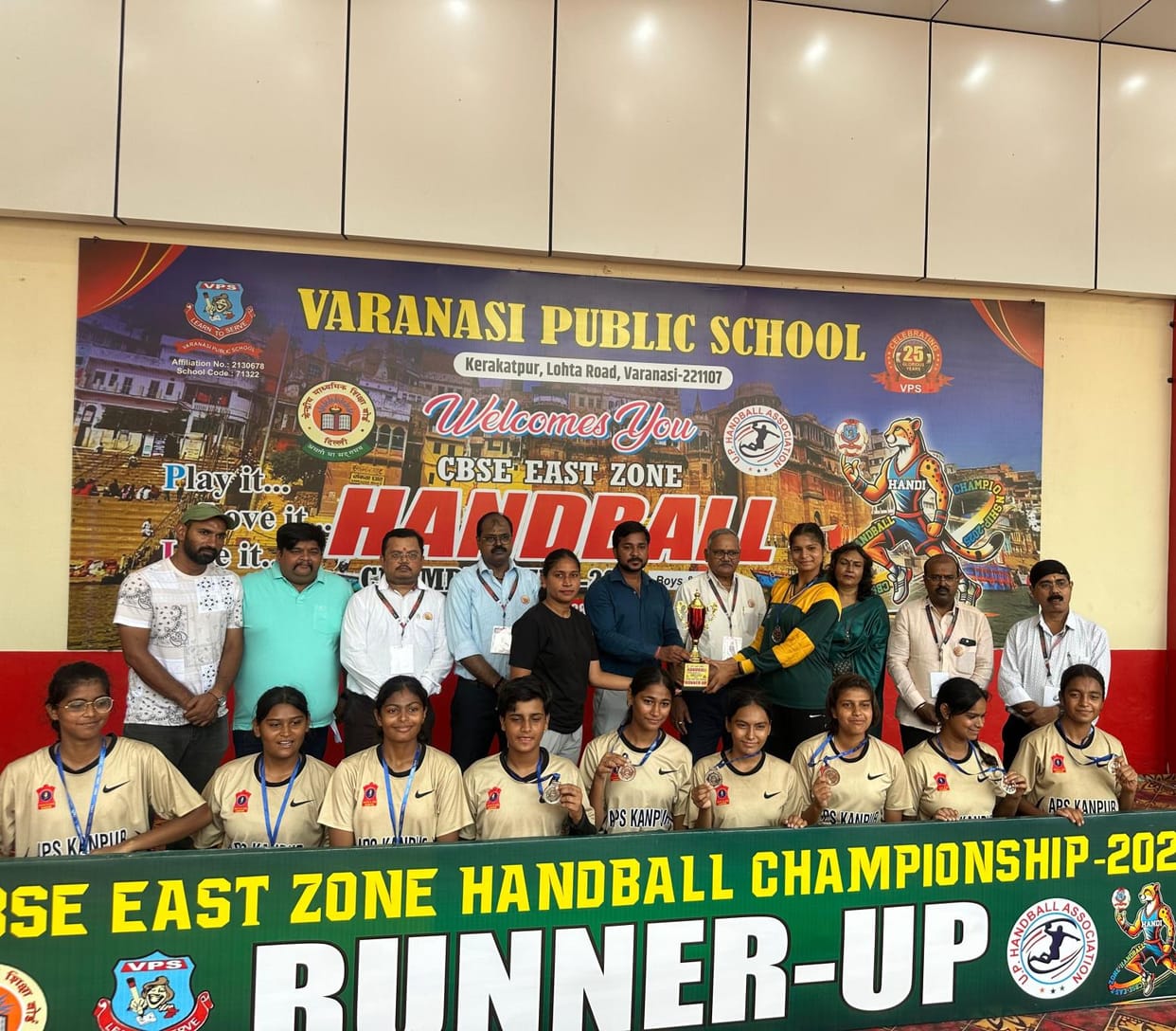 Army Public School won three silver medals in CBSE East Zone Handball Competition
