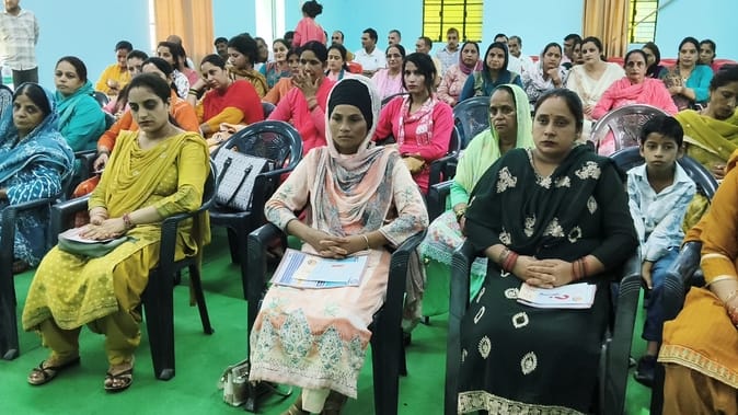 Villagers were told how to prevent domestic violence, land disputes and human trafficking