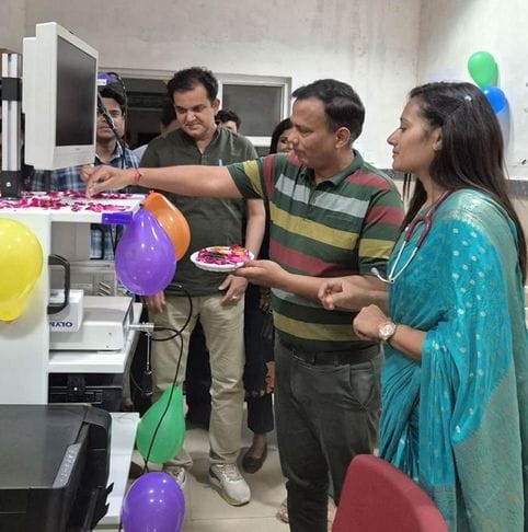 The inauguration took place but even after 4 months, tests could not be started with the bronchoscope machine