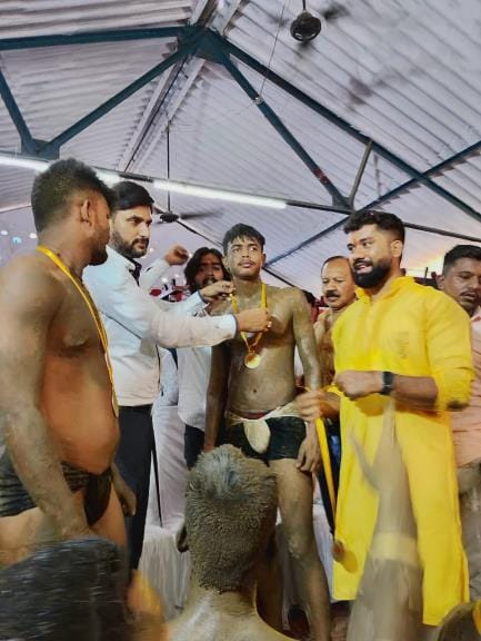 Wrestlers showed their skills in a hundred year old arena