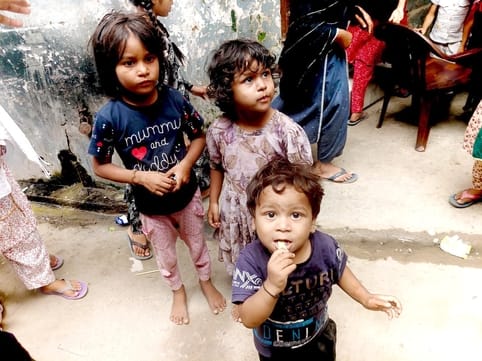 One and half year old innocent child kept crying for mother's milk