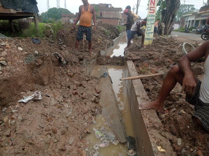 Bharbhara Tar Gira Drain under construction worth Rs 40 million