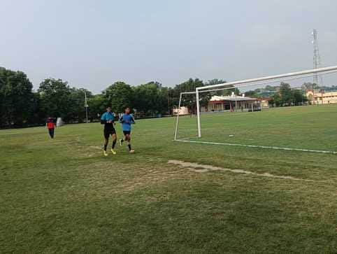 Approval received for construction of astroturf, estimate sent to the government