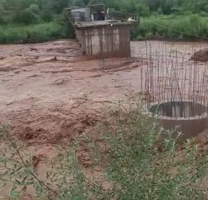 Dabhota Khad is in spate, alternative route connecting Punjab is washed away
