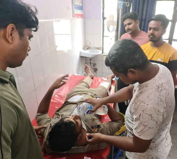 Bike rider constable seriously injured after being hit by tempo