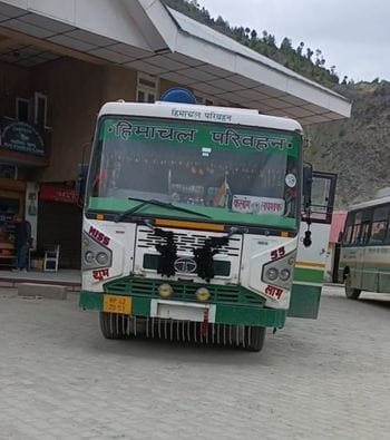 After two and a half years, the bus ran from Keylong to Lapshak