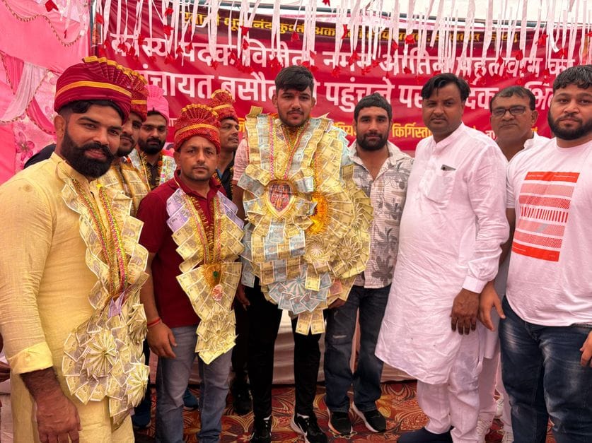 Wrestler Naman Antil welcomed