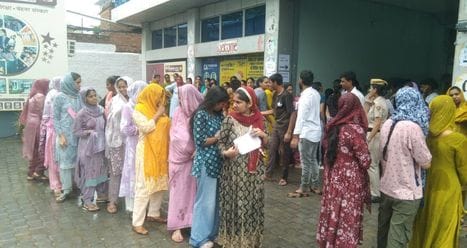 5557 candidates appeared for the exam at 26 centres
