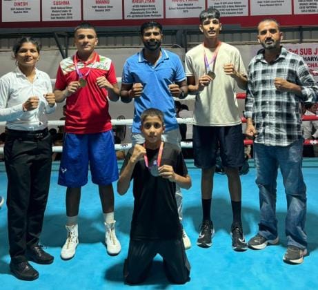 Arpit and Sukhjeet won gold in the state-level boxing, while Rohan won silver.