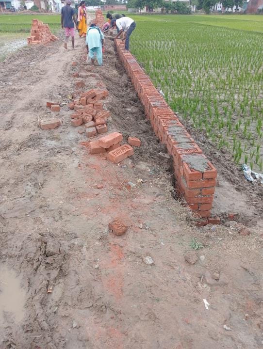 Construction of Malani road started at the district headquarters.
