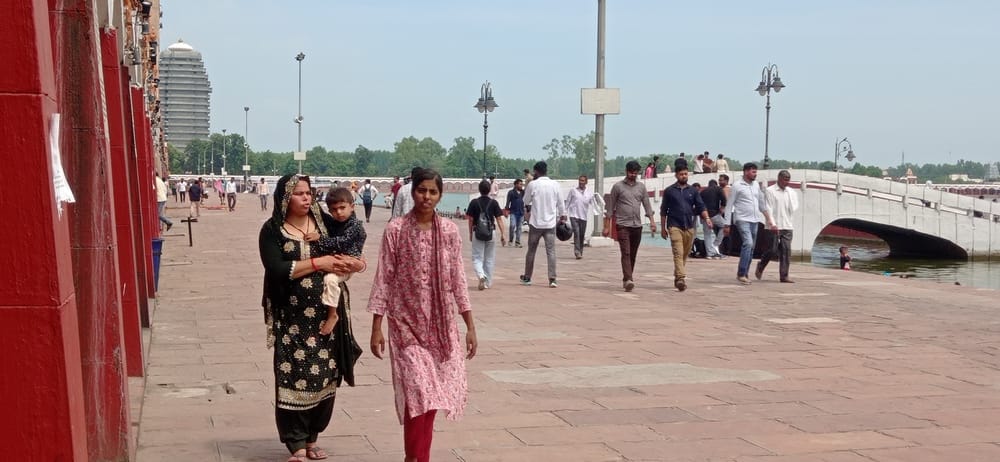 Light rain in the morning, humid heat throughout the day made people miserable