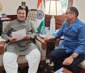 MPs met Nitin Gadkari for Sai River Front and Ring Road