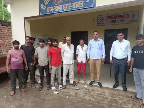 Drug addicts were identified and admitted to de-addiction centres