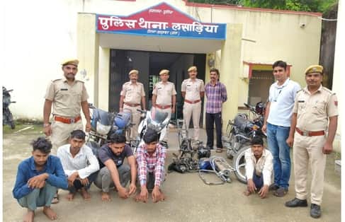 Three members of a bike thief gang, two juvenile delinquents and two buyers arrested in Salumber