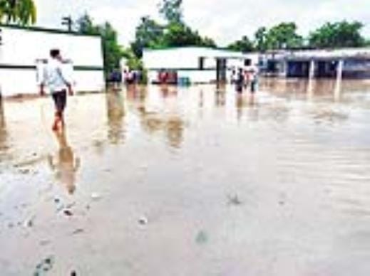 Children are shaping their future amidst dilapidated buildings and waterlogging