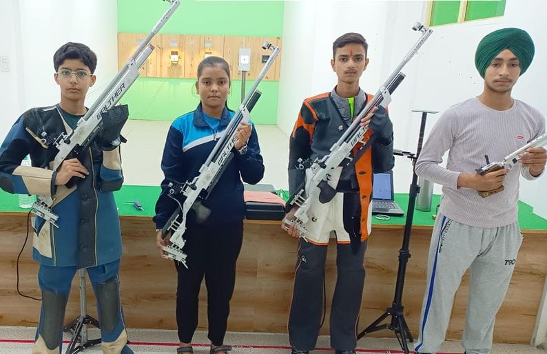 Five players selected at state level in pistol and rifle shooting