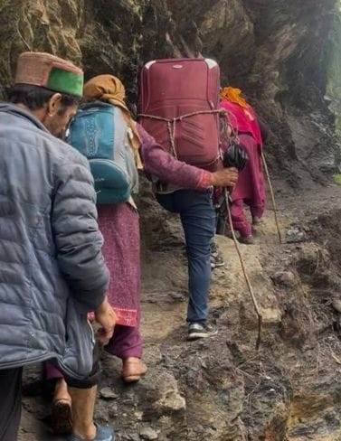 Flood took away six foot bridges and restored the road