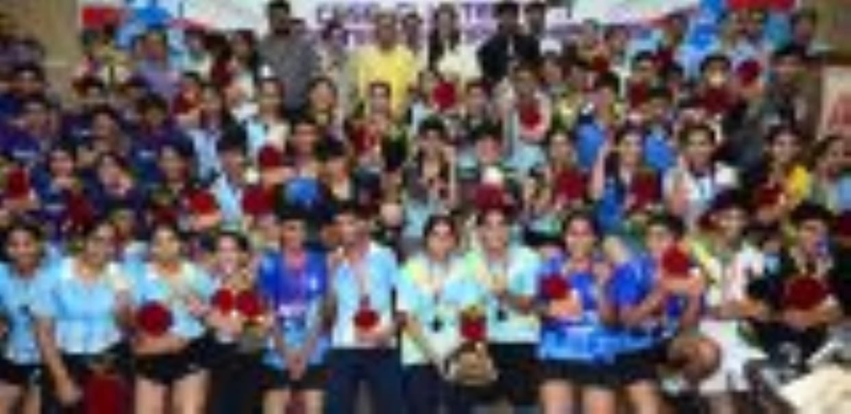 Sir Padampat Singhania Education Center overall champion in table tennis