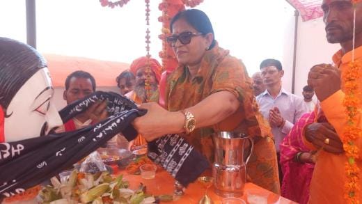 MLC inaugurated Bhuteshwar Mahadev Temple