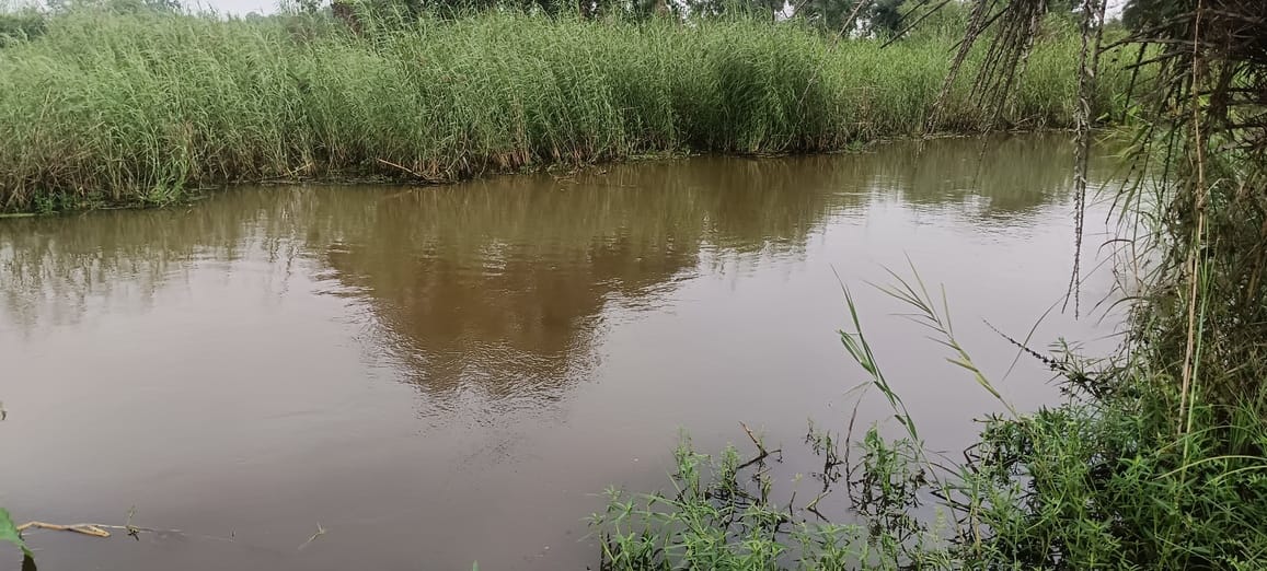 The flow of chemical-laden water in Budhi Ganga stopped