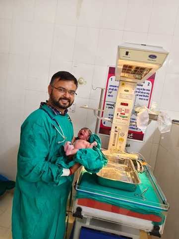 For the first time in CHC Ateli, delivery took place by cesarean