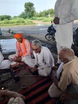 Yagna was organized at Maharishi Dayanand Chowk